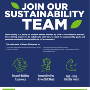 Green Dining Internship Flyer